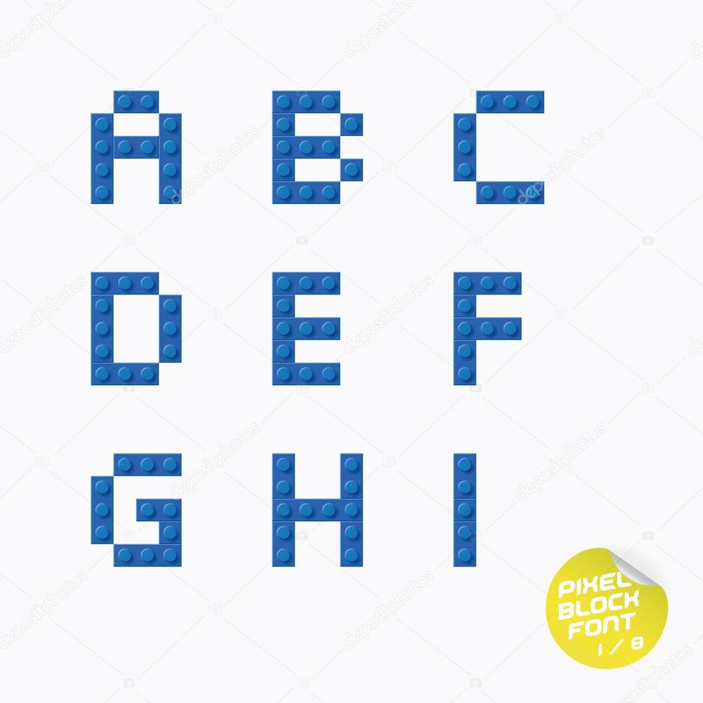 Unique Pixel Block Alphabet