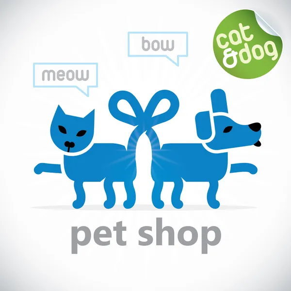 Pet shop ilustração — Vetor de Stock