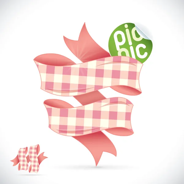 Picknick teken illustratie — Stockvector