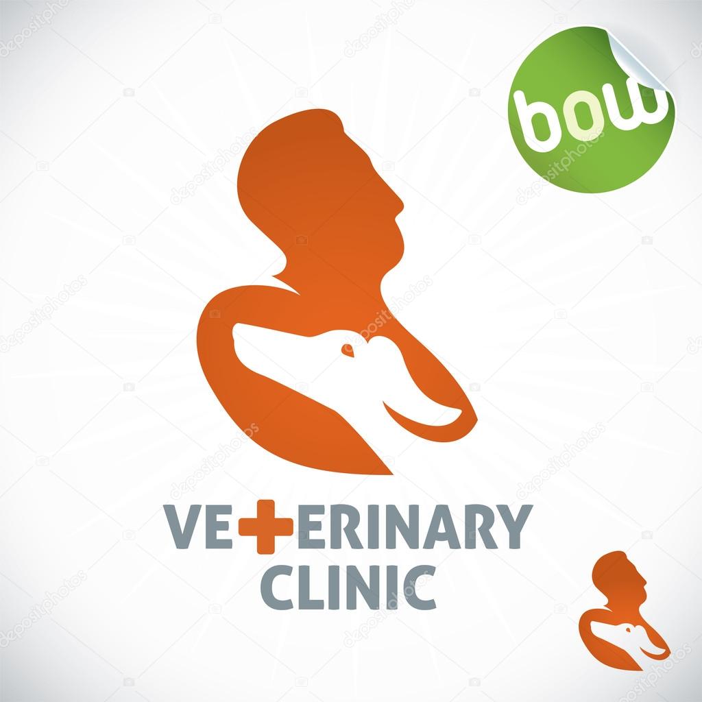 Veterinary Clinic Illustration, Sign, Symbol, Button, Badge, Icon, Logo