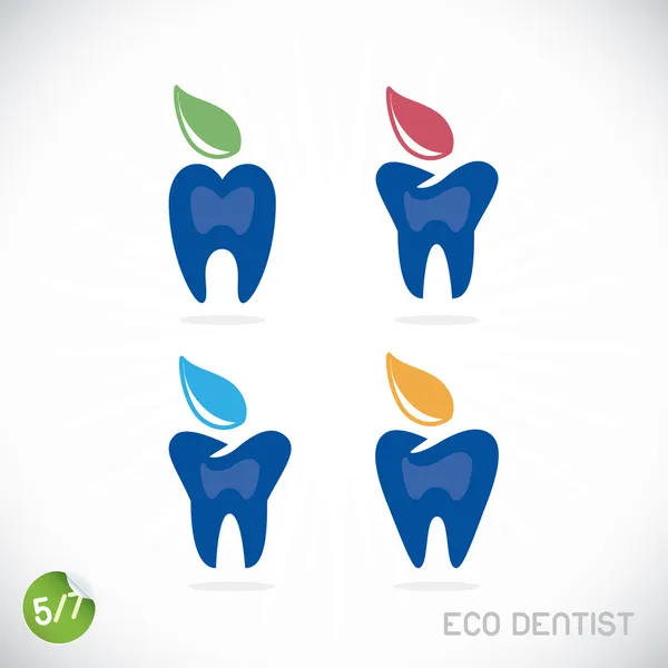 Dentist Symbols — Stock Vector