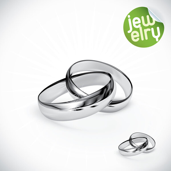 Векторное серебряное кольцо
