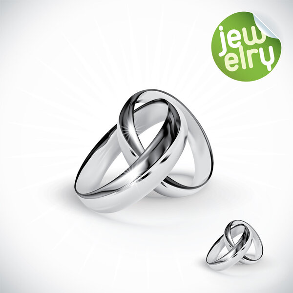 Vector Silver Rings Illustration
