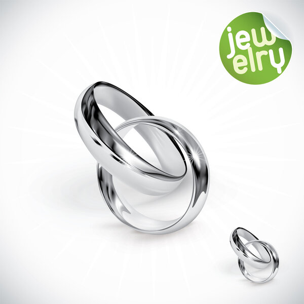 Vector Silver Rings Illustration