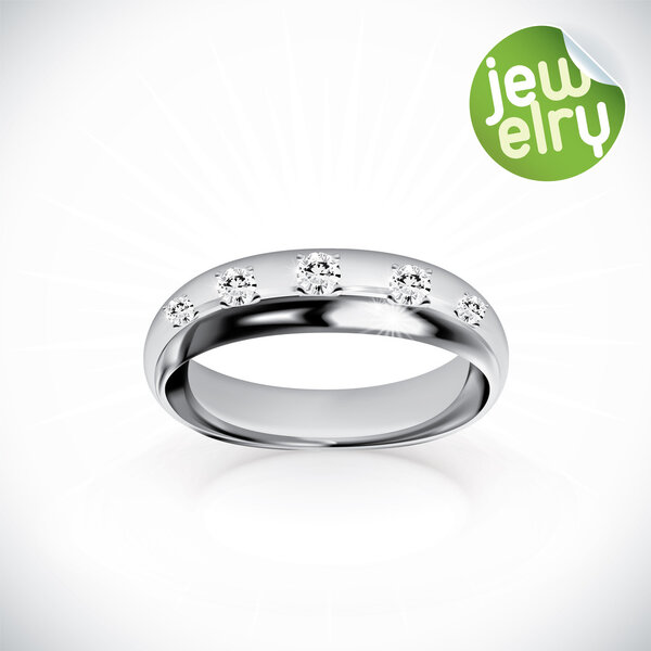Vector Silver Rings Illustration