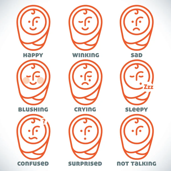 Ícones de sorriso vetorial —  Vetores de Stock