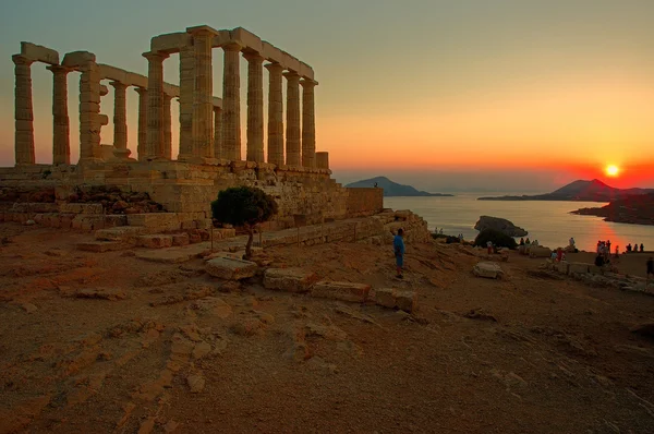 Sounion de capa — Fotografia de Stock