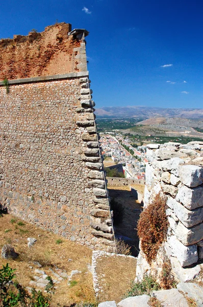 Нафплион, замок Паламиди — стоковое фото