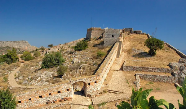 Nafplio, o castelo de Palamidi — Fotografia de Stock