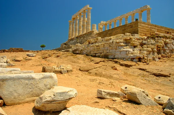 Мис Sounion — стокове фото