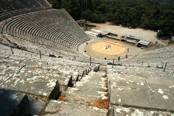 Színház Epidaurosz — Stock Fotó
