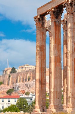 olympian zeus ve Akropolis ile parthenon Tapınağı