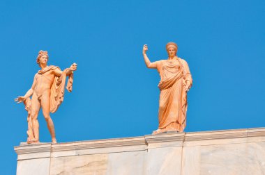 Ulusal Arkeoloji Müzesi Atina, Yunanistan. heykel o