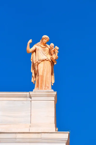 National Archaeological Museum in Athens , Greece . Sculpture on — Stock Photo, Image