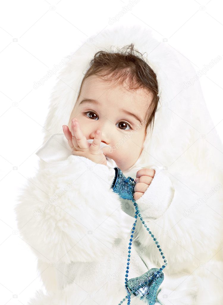 Asiatico Bebe Chico En Un Conejo Fantasia Vestido Foto De Stock C Postolit