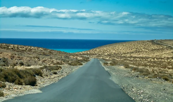 Fuerteventura road — Stock Photo, Image