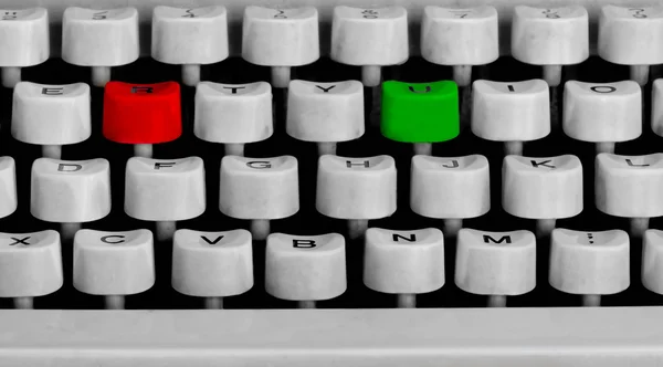 Schrijfmachine toetsenbord — Stockfoto