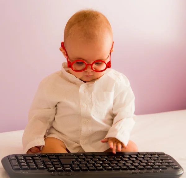 Baby tastatur - Stock-foto