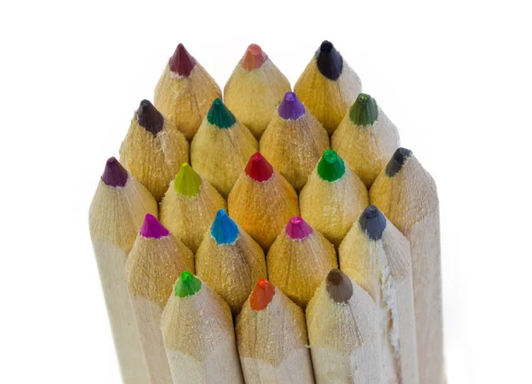 Dřevěné tužky — Stock fotografie