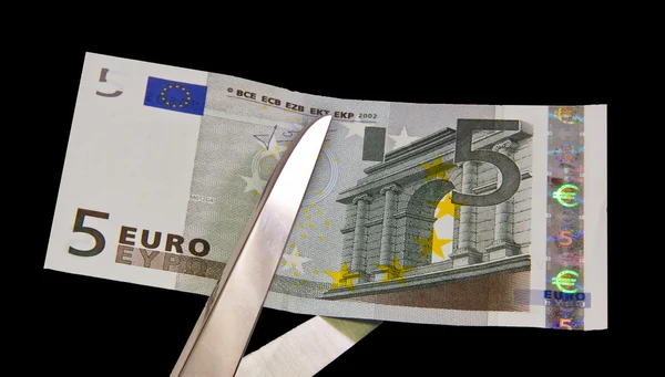 Five euro bill — Stock Photo, Image