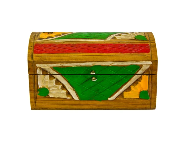 Painted wooden box — Stock Photo, Image