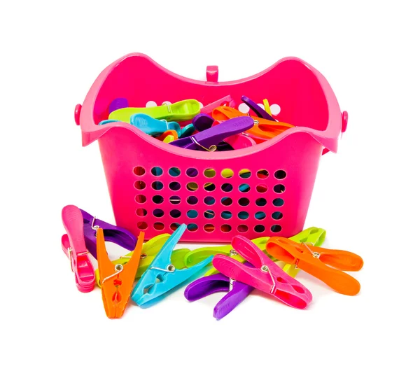 Color clothespins — Stock Photo, Image