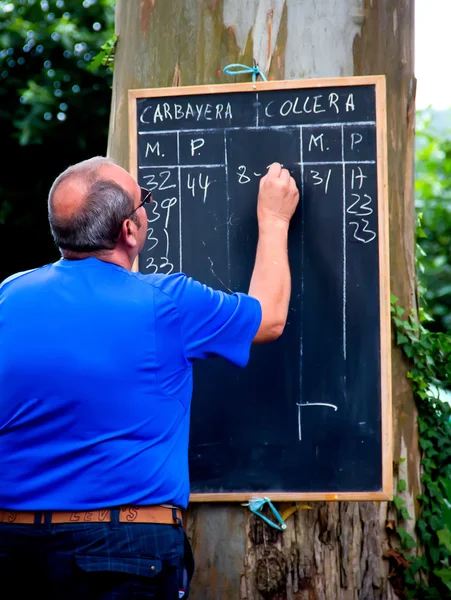 Pontszám chalkboard — Stock Fotó