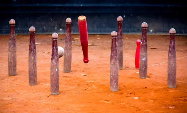 Geleneksel bowling oyunu — Stok fotoğraf