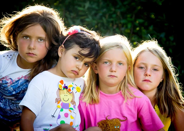 Four little girls — Stock Photo, Image