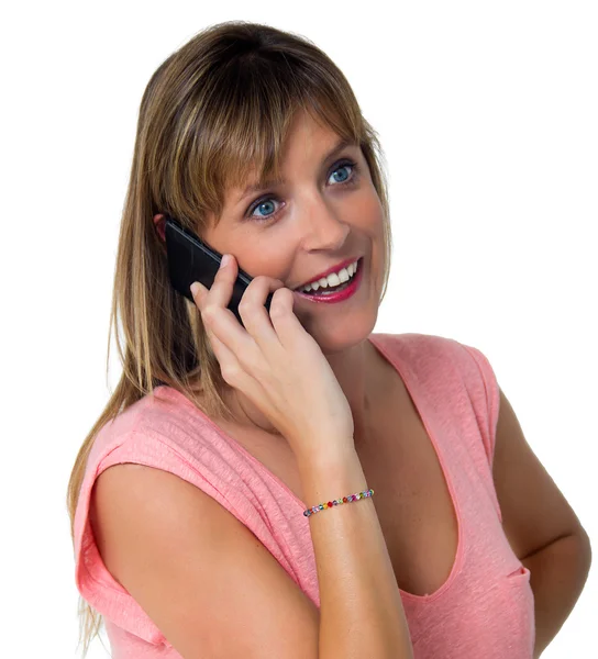 Woman phone — Stock Photo, Image