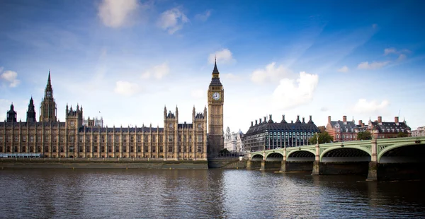 Big Ben e Westminster Bridge — Fotografia de Stock