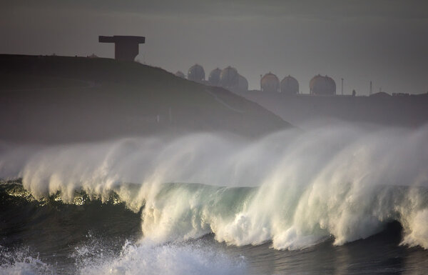 Rough seas landscape