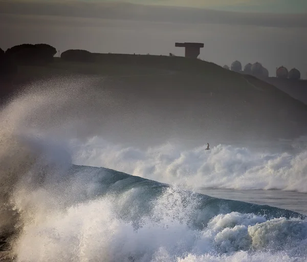 Mare mosso paesaggio — Foto Stock