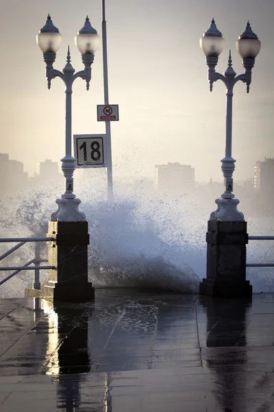 Mare mosso paesaggio — Foto Stock