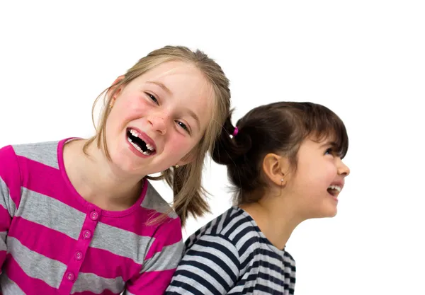 Two happy little girls Stock Image