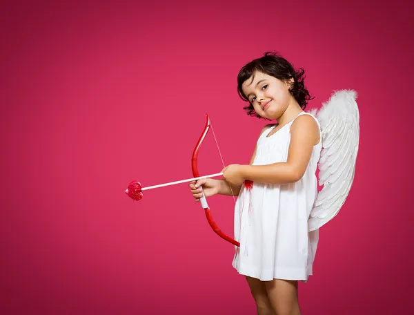 Cupid meisje — Stockfoto