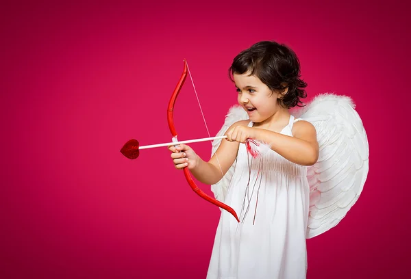 Cupid meisje — Stockfoto