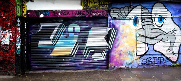 Londra grafiti cityscape — Stok fotoğraf