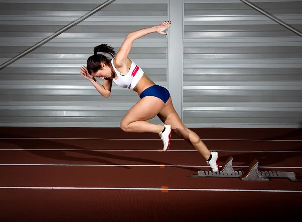 Sprinter kadın — Stok fotoğraf