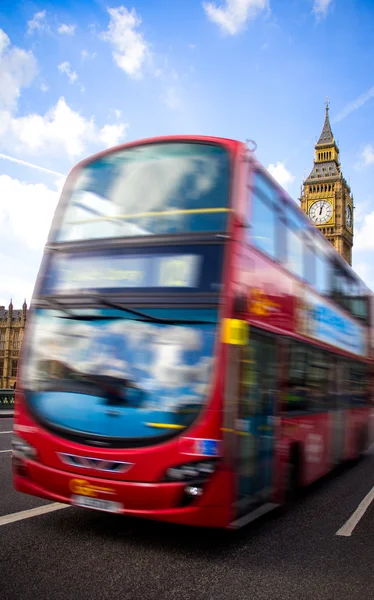 London bus and big ben — Stock Photo, Image