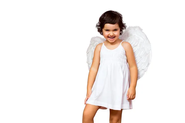 Aniołek dziewczynka — Zdjęcie stockowe