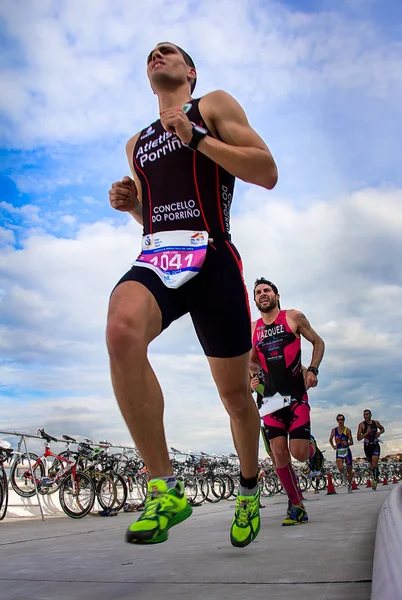 Campionato di duathlon — Foto Stock