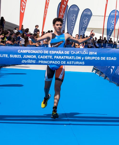 Campeonato de Duatlón — Foto de Stock