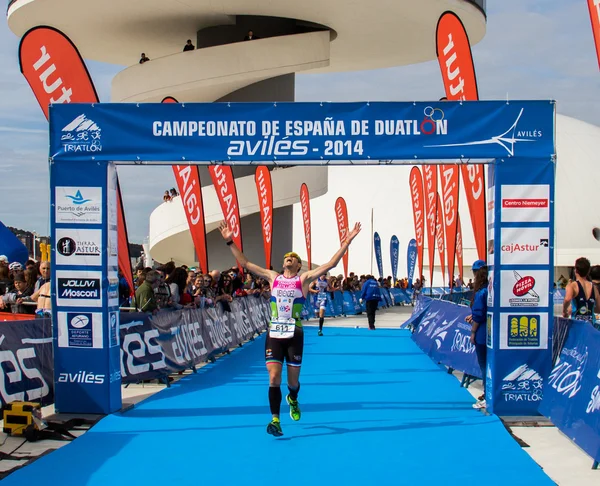 Duathlon championship — Stockfoto