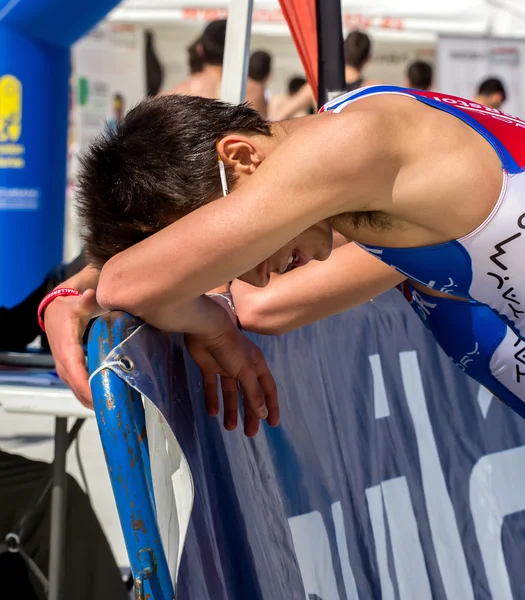 Campionato di duathlon — Foto Stock