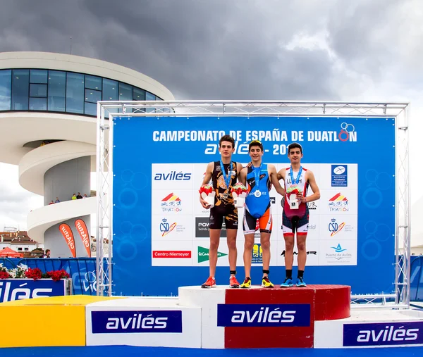 Duathlon championship — Stockfoto