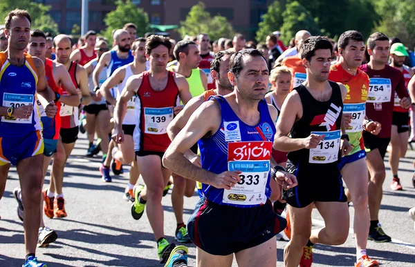 Maratón en Gijón — Foto de Stock