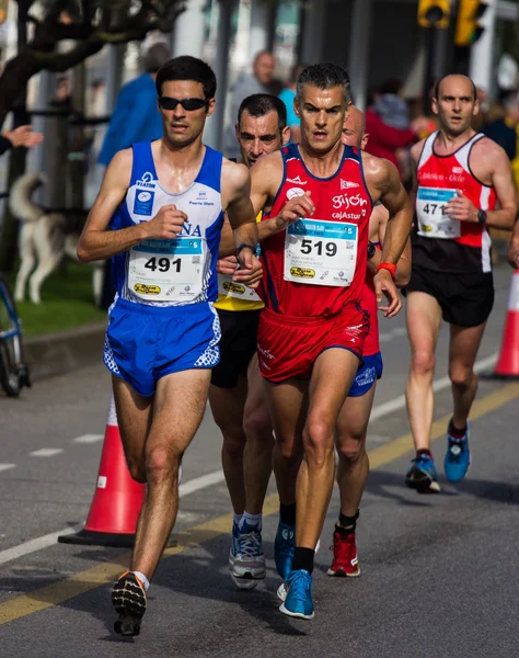 Maraton i Gijon - Stock-foto