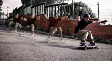 Skateboarder clipart