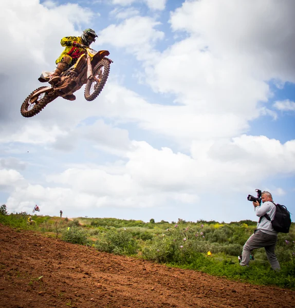 Campeonato de Motocross — Foto de Stock